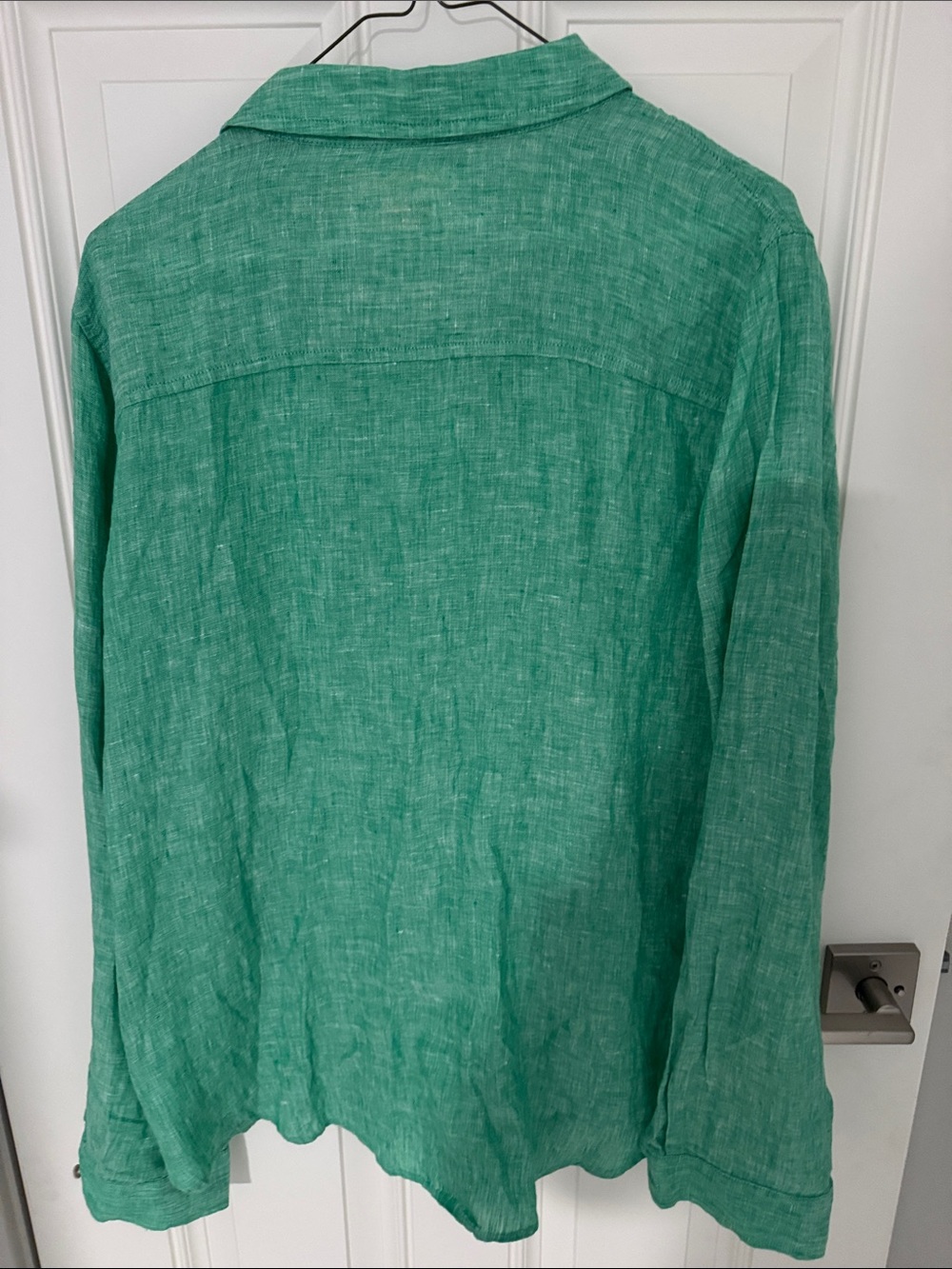 Lilly Pulitzer Green Linen Button-Down Shirt NWT - Picture 2 of 5